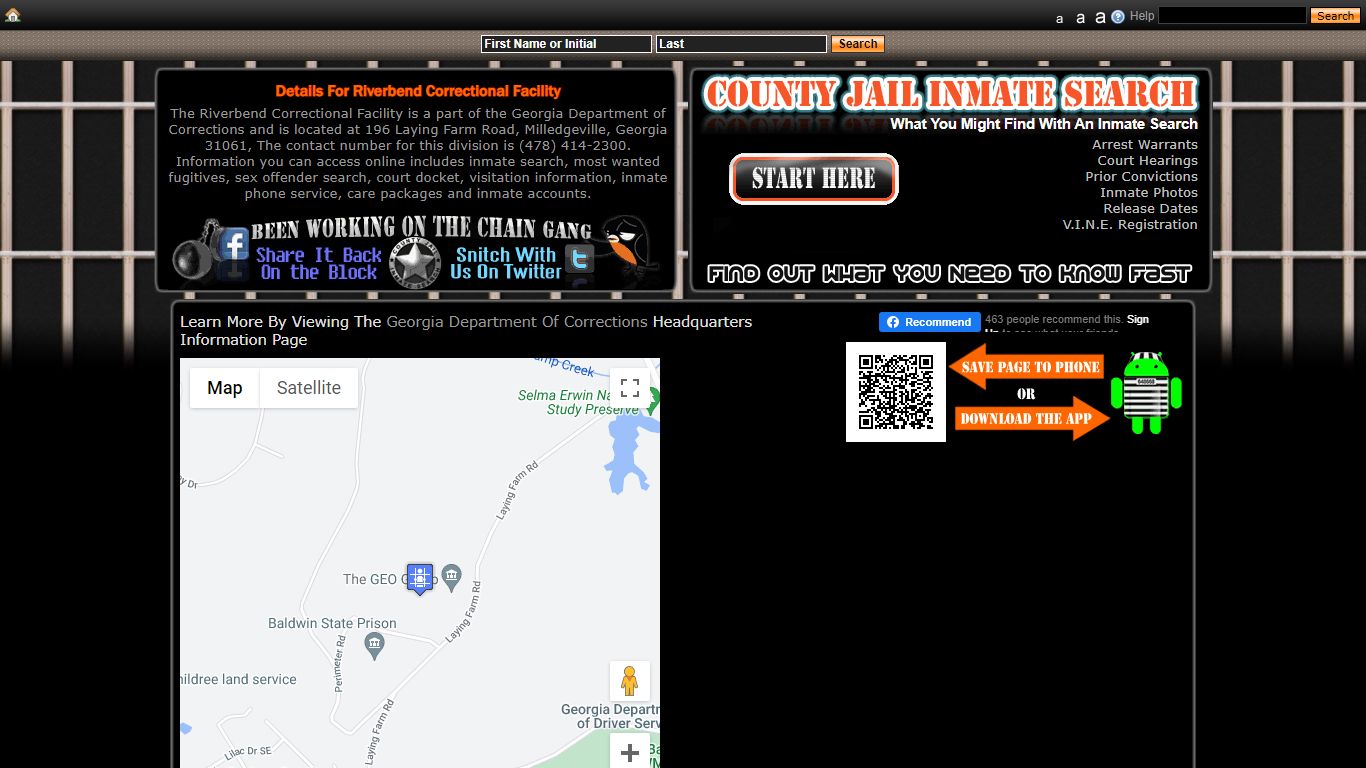 Riverbend Correctional Facility - County Jail Inmate Search